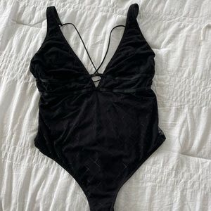 BLACK URBAN OUTFITTERS BODYSUIT
